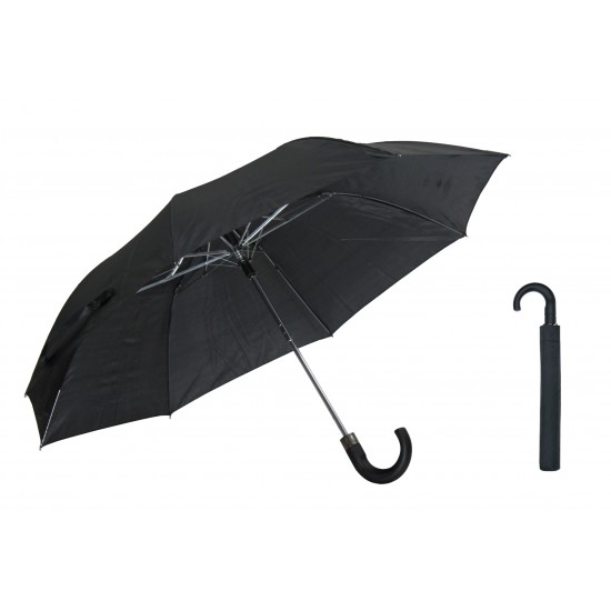 **X-brella Men's Umbrellas Automatic Crook Handle Black