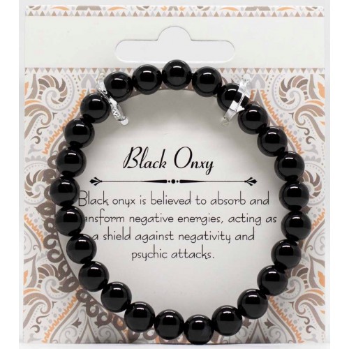 Semi Precious Jewellery Bracelet - Black Onyx