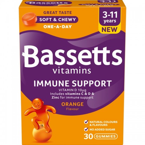 Bassetts Vitamins 30's - 3-11 Years Immune Support Orange