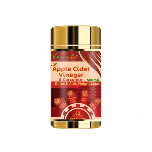 Vitaminnica Apple Cider Vinegar + Curcumin 500mg Capsules 60's