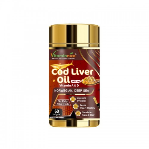 Vitaminnica Cod Liver Oil 1000mg Softgels 60's