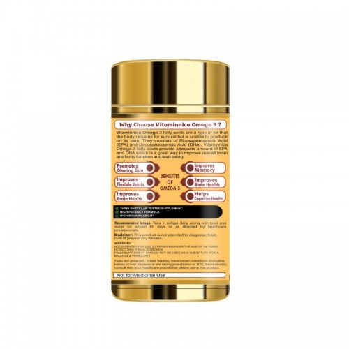 Vitaminnica Omega-3 1000mg Softgels 60's