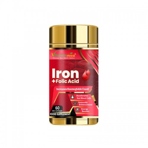 Vitaminnica Iron+ Folic Acid Capsules 60's