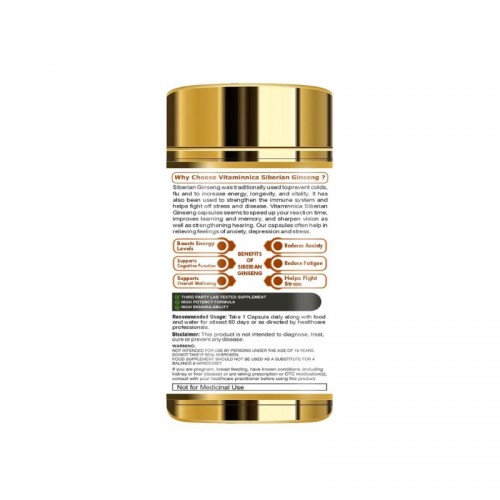 Vitaminnica Siberian Ginseng 2500mg Capsules 60's