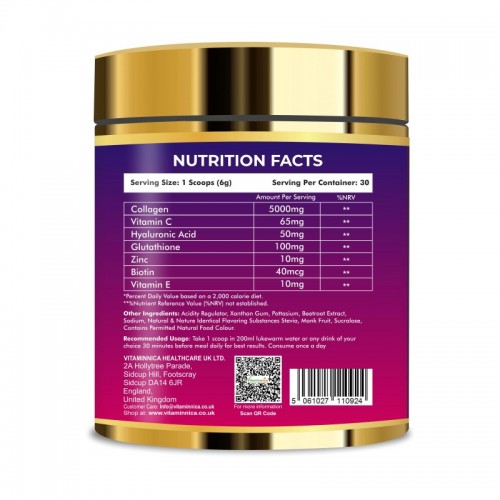 Vitaminnica Collagen Powder 180g MixBerry