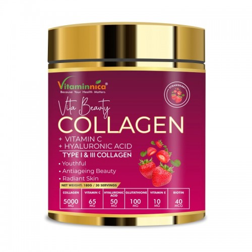 Vitaminnica Collagen Powder 180g Strawberry