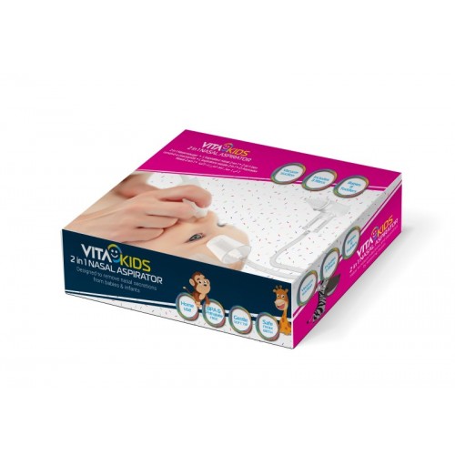 VitaKids 2 in 1 Nasal Aspirator (Manual and Vacuum Function)