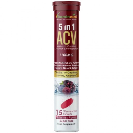 Vitaminnica ACV 5 in 1- Mixberries Effervescent Tabs 15s