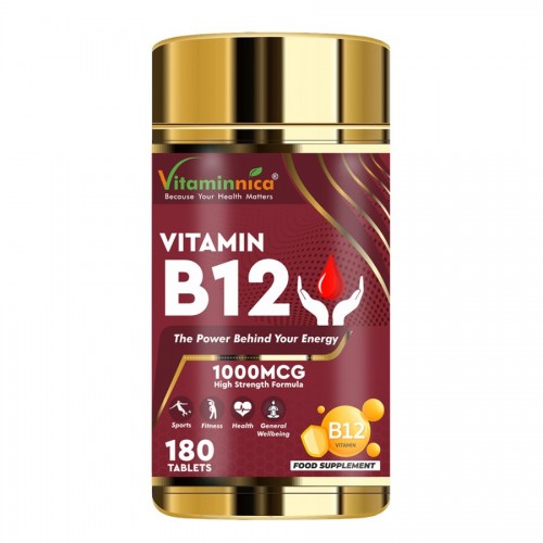 Vitaminnica Vitamin B12 1000mcg Tabs 180's