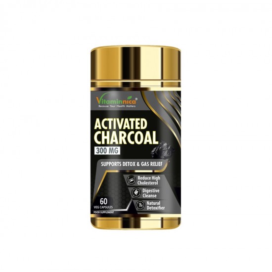 Vitaminnica Activated Charcoal 300mg Caps 60's