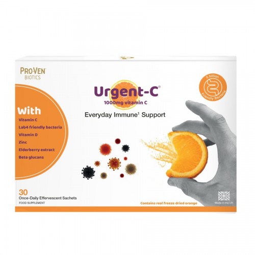 Pro-Ven Biotics Urgent C 1000mg Vitamin C - Everyday Immune Support Sachets 30's