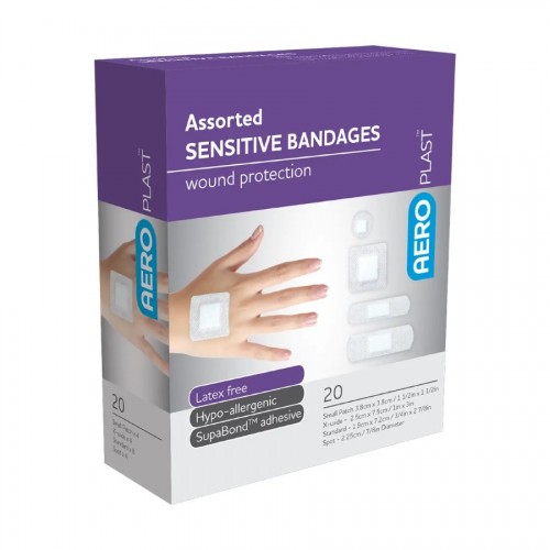 AeroPlast Sensitive Bandages Assorted 20's