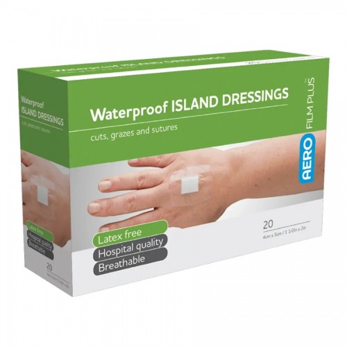 AeroFilm Plus Waterproof Island Dressing 4 x 5cm 20's
