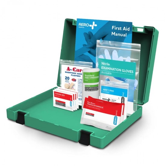 AeroKit 1 Person First Aid Kit HSE Compliant (Hard Carry Case)
