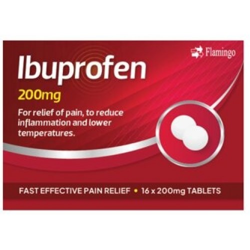 Flamingo Ibuprofen 200mg Tablets 16's [GSL]