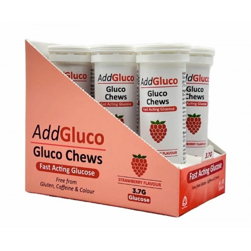 AddGluco Gluco Chews Tablets 3.7g 10's Strawberry