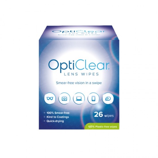 **Opticlear Lens Wipes 26's