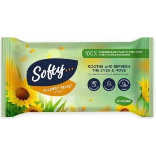 Softy Allergy Relief Wipes 40's