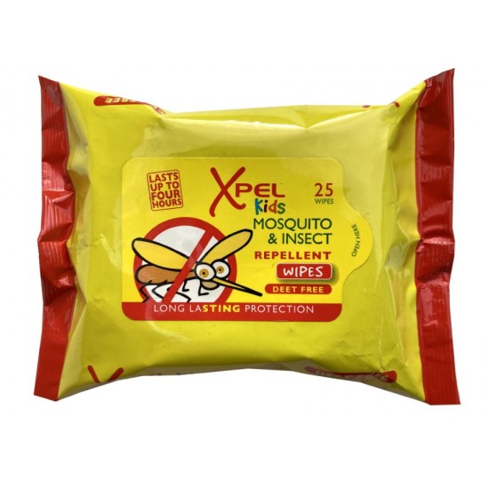 Xpel Kids Mosquito Repellent Wipes 25's