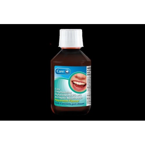 Care Chlorhexidine Antiseptic Mouthwash 300ml Peppermint [GSL]