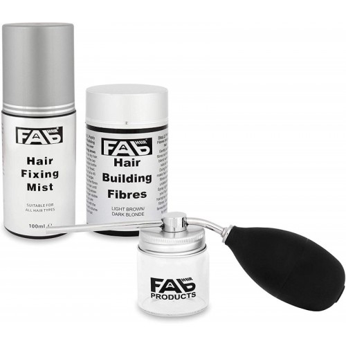 Fab Hair Building Fibres Retail Pack Light Brown/Dark Blonde (D)