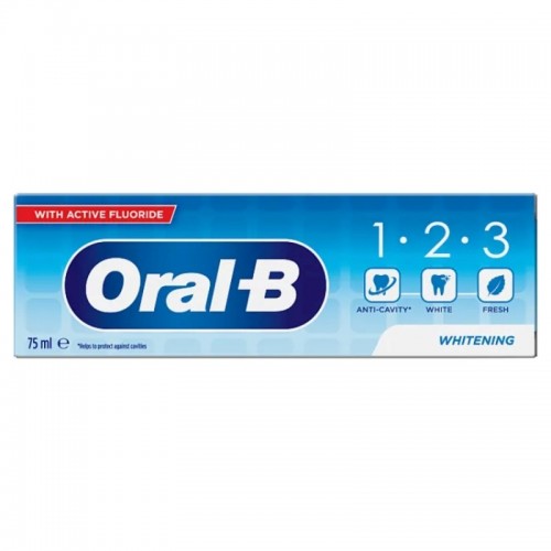 Oral-B 1-2-3 Toothpaste 75ml Whitening