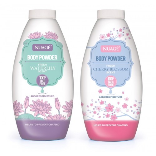 Nuage Body Powder 250g Waterlilly & Cherry Blossom Assorted