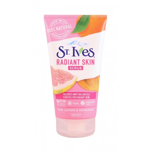 St Ives Scrub 150ml Radiant Skin Pink Lemon & Mandarin (Even & Bright)