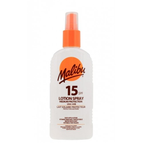 Malibu Sun Lotion 200ml SPF15 Spray