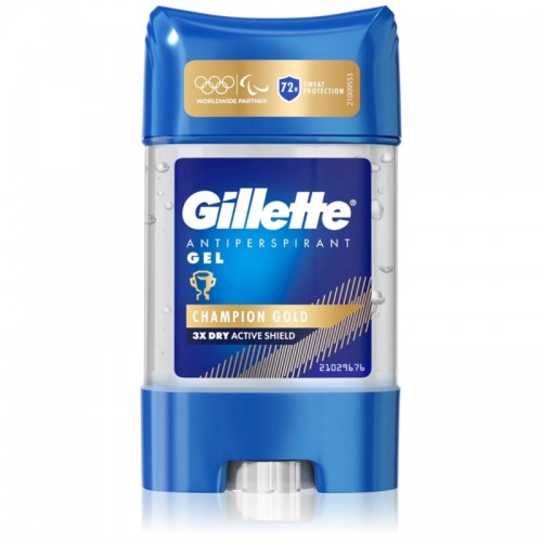 Gillette Anti-Perspirant Gel 70ml Champion Gold