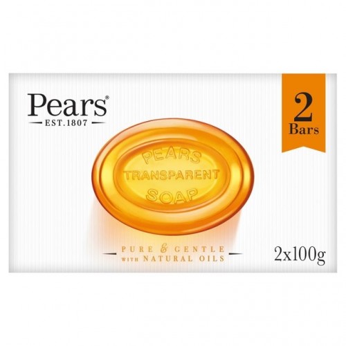 **Pears Bar Soap 100g 2pk Original Amber