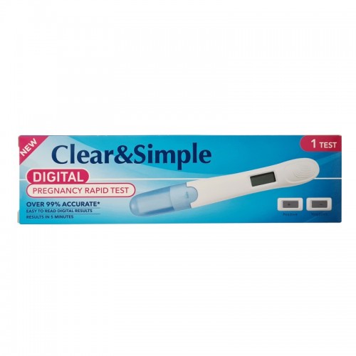 Clear & Simple Digital Pregnancy Rapid Test - 1 Test