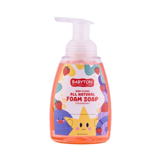 Babyton Baby And Kids Foam Soap Strawberry 350ml