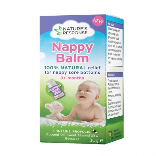**Nature's Response Nappy Balm 100% Natural 30g