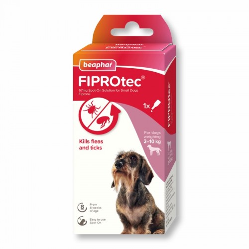 Beaphar FIPROtec Spot-On for Small Dogs (67mg) (D)