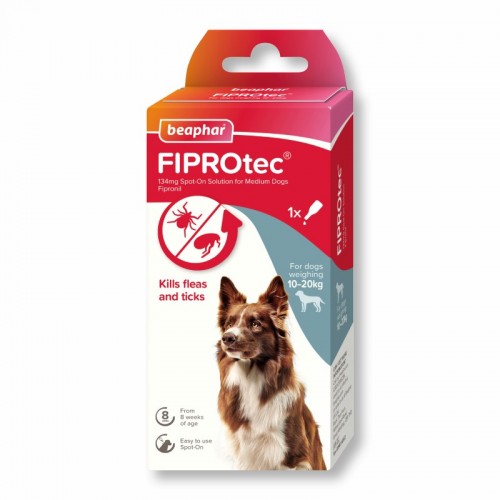 Beaphar FIPROtec Spot-On for Medium Dogs (134mg) (D)