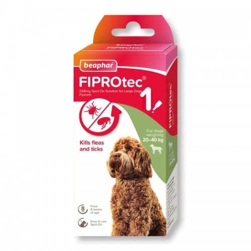 Beaphar FIPROtec Spot-On for Large Dogs (268mg) (D)