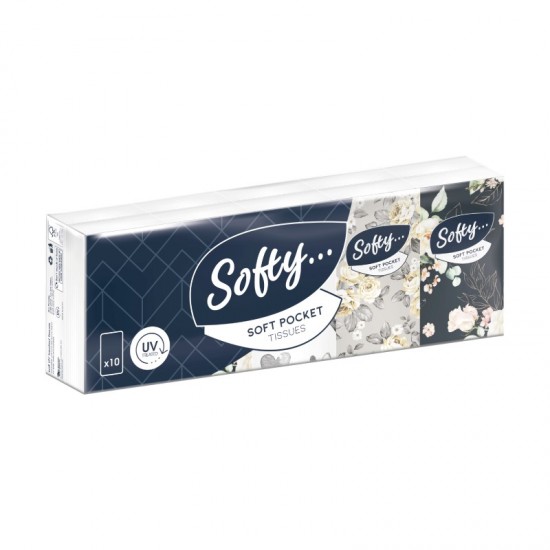 Softy Soft Pocket Tissues 10's FT601