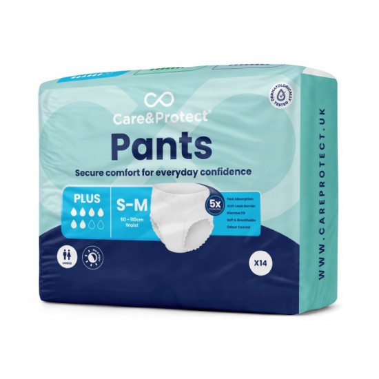 Care & Protect Pants Plus Small - Medium 14's