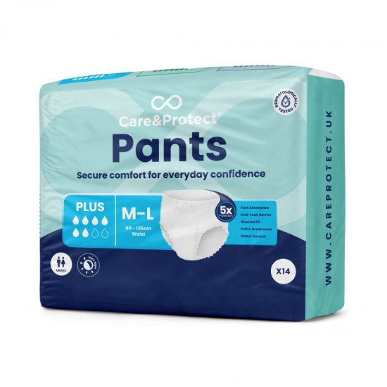 Care & Protect Pants Plus Medium - Large 14's